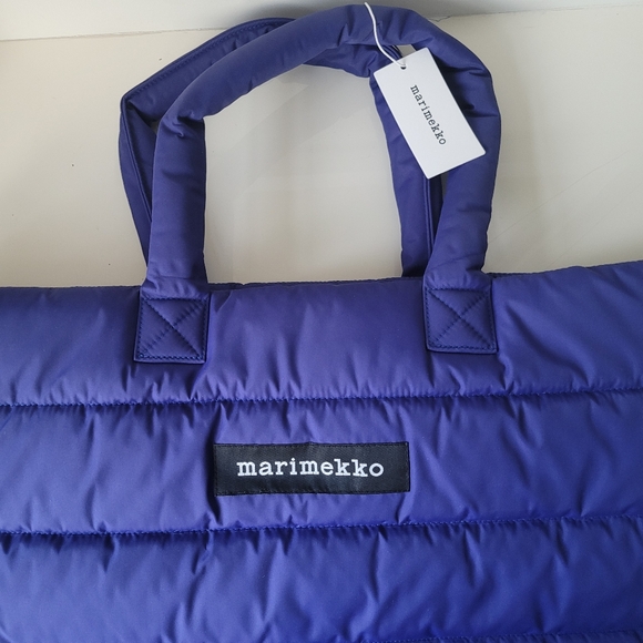 MARIMEKKO ISO Milla.Blue Puffer Tote Bag - Picture 7 of 11